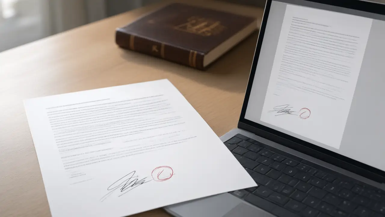 Illustration for Are electronic signatures legal?