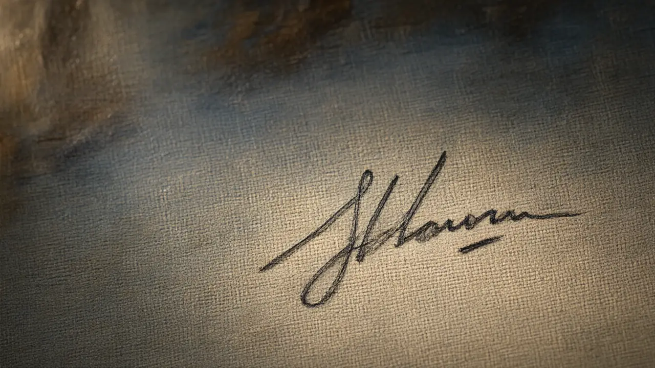 Illustration for Artist signature examples