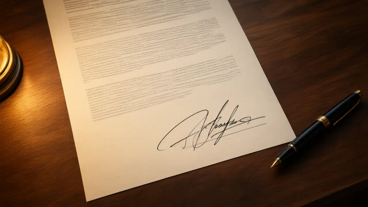 Illustration for Business signature examples