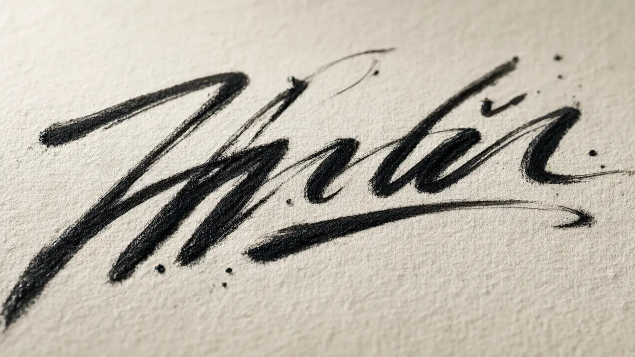 Illustration for Calligraphy signature ideas