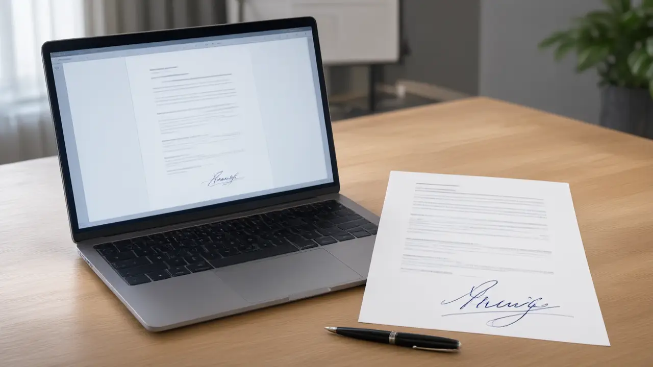 Illustration for Are handwritten signatures legal?
