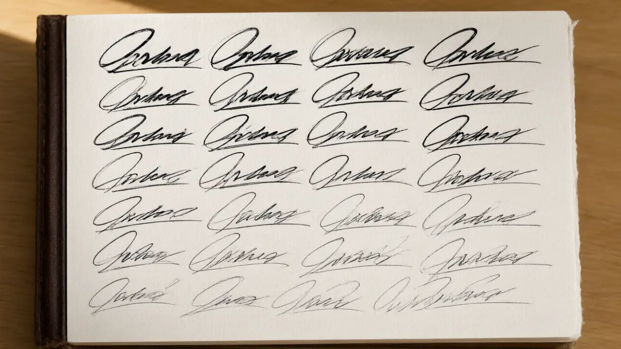 Illustration for How to practise a handwritten signature