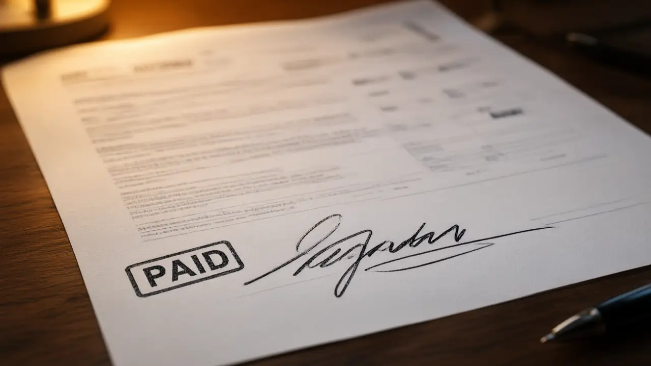 Illustration for Invoice signature examples