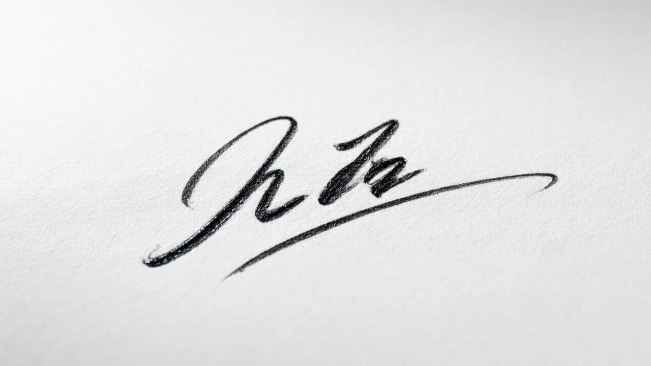 Illustration for Minimalist signature ideas