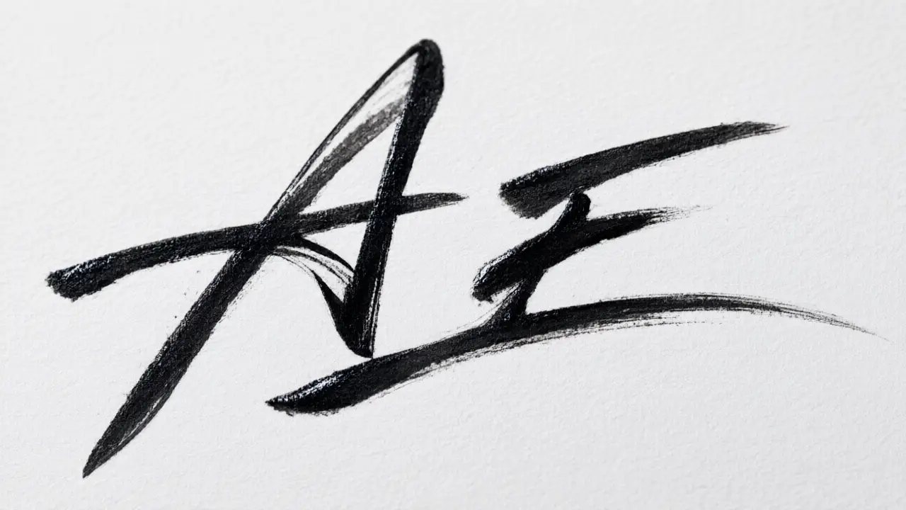 Illustration for Two-letter initial signatures